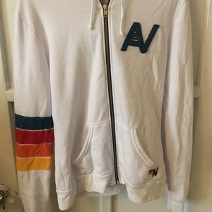 White Aviator Nation Hoodie